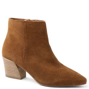 Kensie Lyden Brown Suede Ankle Booties Boots